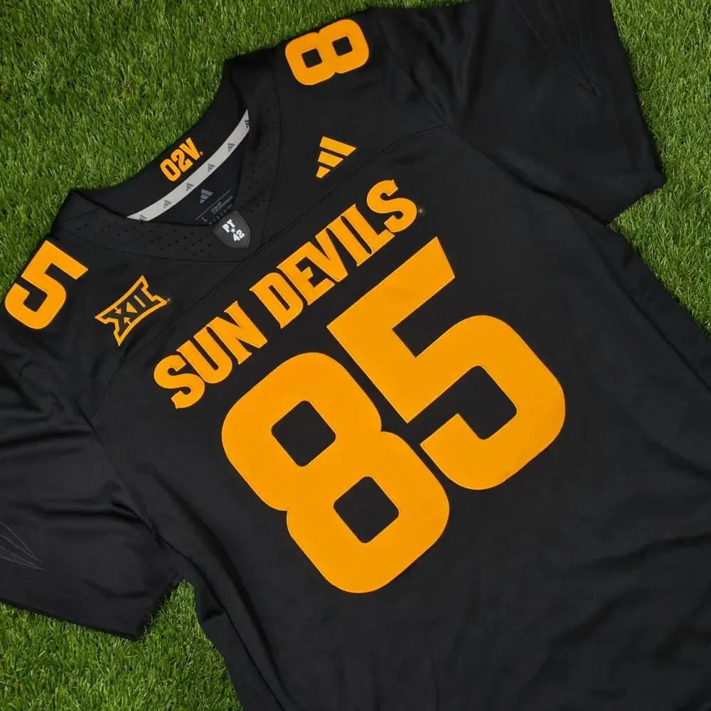 adidas Arizona State Sun Devils Men's Sz Large Football Jersey JM5588 Black New
